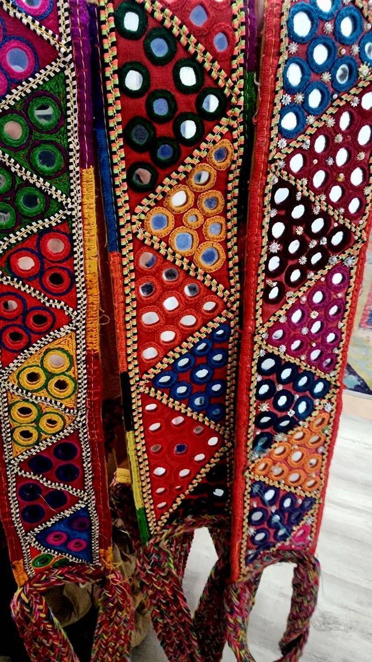 NEW TOUTVINTAGE unique handmade phone and bag strap in multi